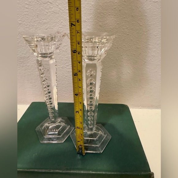 Vintage Towle Lead Crystal Candlestick Holders Made in Austria (Pair) - Picture 8 of 9